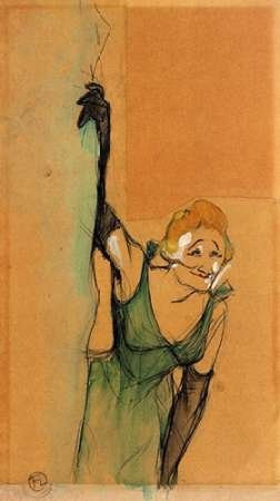 Yvette Guilbert Taking A Bow Poster Print by Henri Toulouse-Lautrec (12 x 18)