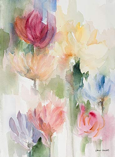 Posterazzi Collection Gardening in The Rain Poster Print by Lanie Loreth (24 x 18)