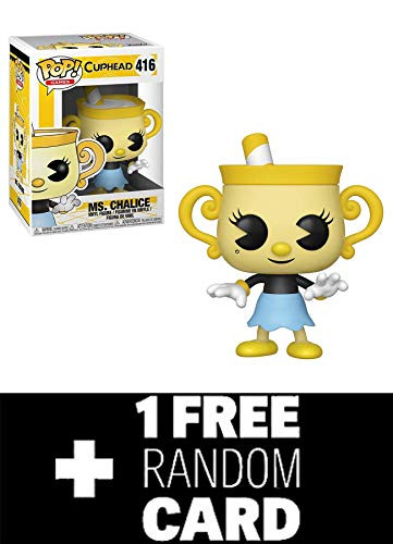 POP! Funko Cuphead: Ms. Chalice + 1 Random Trading Card