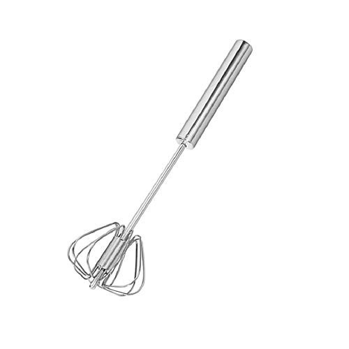 Stainless Steel Whisks, Hand Push Whisk Blender Semi-Automatic Whisk Mixer Egg Milk Beater Milk Frother Rotating Push Whisk Mixer for Blending, Whisking, Beating & Stirring (10 inches) Stainless Steel Whisks, Hand Push Whisk Blender Semi-Automatic Whisk Mixer Egg Milk Beater Milk Frother Rotating Push Whisk Mixer for Blending, Whisking, Beating & Stirring (10 inches)