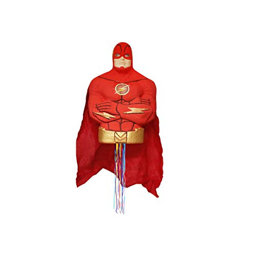 Hand Made Paper Pinata Trueno, Red, Large, Pull String