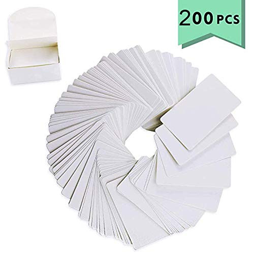 Kraft Paper Binder Ring Easy Flip Flash Card Study Cards/Memo Scratch Pads/Bookmark/DIY Greeting Card/Index Card Stock/Note Card (white)