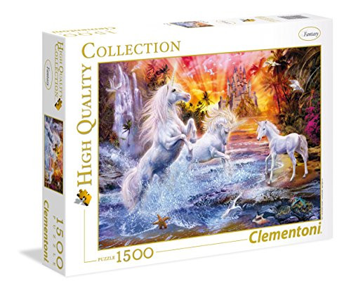 Clementoni 31805 Clementoni-31805 Collection-Wild Unicorns-1500 Pieces, Multi-Colour