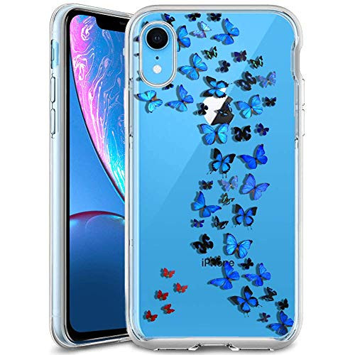 Phone Case for iPhone Xr Butterflies?ChyFS Phone Clear Case?Crystal Protective Case for iPhone Xr