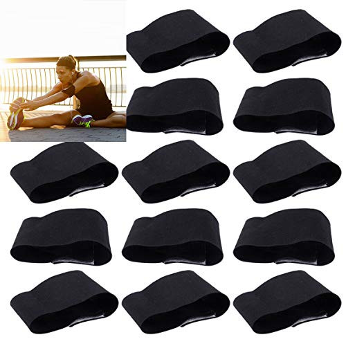 Mufuny 15pcs/lot Black Elastic arm Band Armband,Elacstic Adjustable Funeral Armband Mourning Sport Team Football