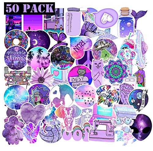 EHOPE Cute Stickers for Purple Girl Sticker for Laptop, 50PCS Water Bottle Car Bike Bumper Skateboard Luggage Phone, Waterproof Vinyl Decals (Purple 50PCS) EHOPE Cute Stickers for Purple Girl Sticker for Laptop, 50PCS Water Bottle Car Bike Bumper Skateboard Luggage Phone, Waterproof Vinyl Decals (Purple 50PCS)