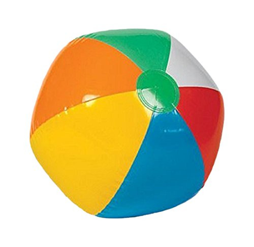 Rhode Island Novelty Inflatable 12" Rainbow Color Beach Balls (12 Pack) - Colors Varied
