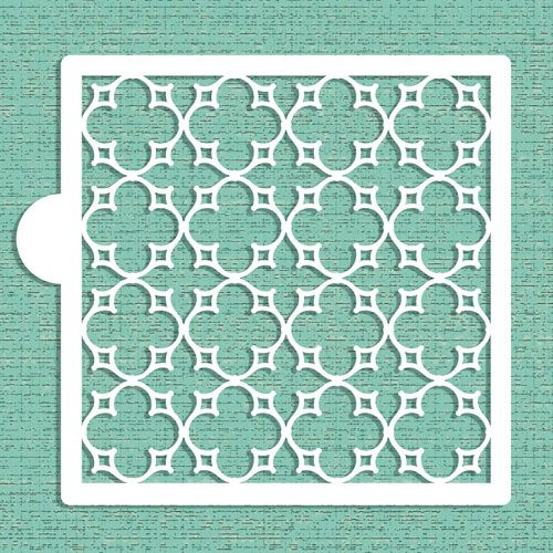 Parisian Lattice Allover Cookie and Craft Stencil CM011 by Designer Stencils