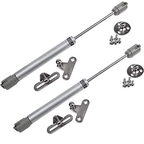 BESTZY 100N /22lb Soft Close Lid Support, Safety Lift Support Gas Struts Gas Springs Gas Shocks for Toy Box, Soft Down Lid Stay, Soft Close Lid Hinge, Pack of 2