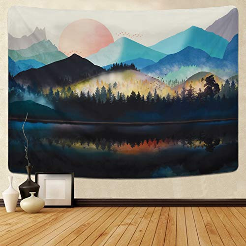 Uspring Mountain Tapestry Sunset Tapestry, Forest Tree Tapestry Nature Landscape Tapestry for Room (59.1 x 82.7 inches) Uspring Mountain Tapestry Sunset Tapestry, Forest Tree Tapestry Nature Landscape Tapestry for Room (59.1 x 82.7 inches)