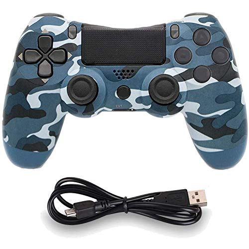 Wireless Controllers for PS4 Playstation 4 Dual Shock Six-axis,Bluetooth Remote Gaming Gamepad Joystick (Blue Camouflage)