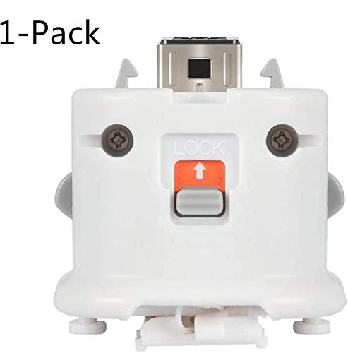 1 Pack Wii Motion Plus Adapter Compatible with Original Nintendo Wii Remote Controller External Motion Plus Sensor Controller Accelerator Adapter (White)