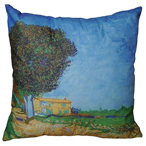 SANCABA Van Gogh Accent Pillows 18x18 Inch The Starry Night Pillowcase,Durable Throw Pillows Square Cushion Covers