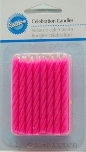 Pink Happy Birthday Candle Pick Sets, 3-Pack