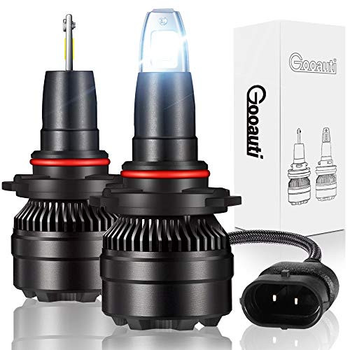 Gooauti 9006 LED Headlight Bulbs High/Low Beam Conversion Kit 10000LM 6000K 60W HB4 LED Headlight Bulbs Extremely Bright Led CSP Chips