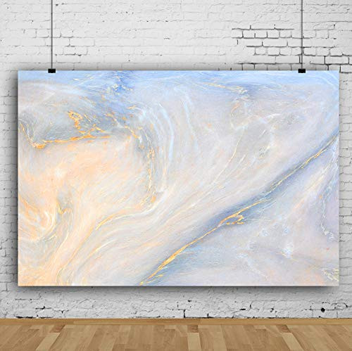 RBQOKJ 7x5ft Natural Marble Backdrop Abstract Stones Texture Photography Background Marbled Pattern for Photo Shoot Studio Prop
