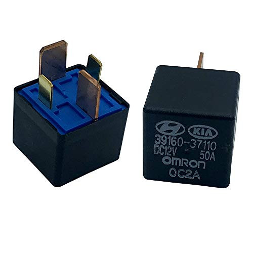 39160-37110 Power Relay, DC12V 50A 4 Pins Automotive Relay, 2-Pack