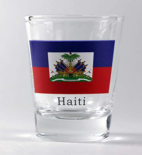 Haiti Flag Shot Glass