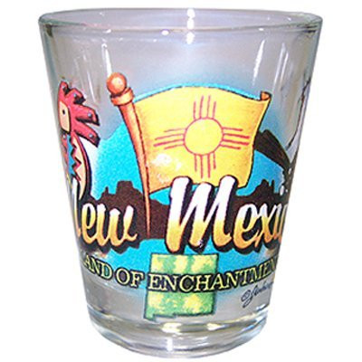 New Mexico Land Of Enchantment State Elements Shot Glass