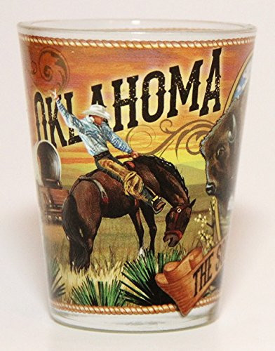 Oklahoma State Mural Shot Glass