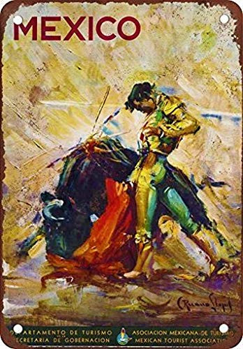 Fsdva 8 x 12 Metal Tin Sign Mexican Tourism Vintage Look Reproduction 2 Retro Decor