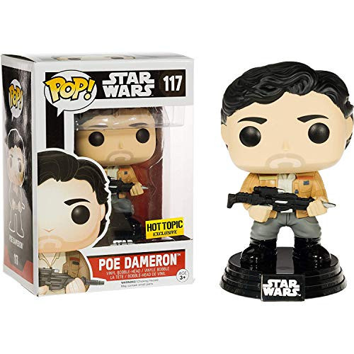 Funko Poe Dameron (Hot Topic Exc) Pop Vinyl Figure & 1 Compatible Graphic Protector Bundle (09624 - B)