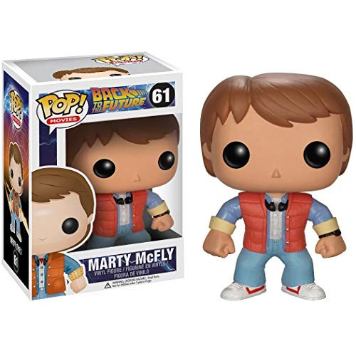 Funko Marty McFly POP! Movies Vinyl Figure & 1 POP! Compatible PET Plastic Graphical Protector Bundle [#061 / 03400 - B]