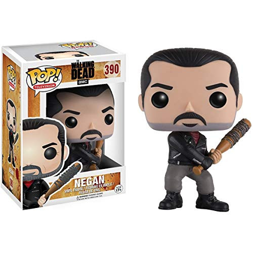 Negan: Walking Dead x Funko POP! TV Vinyl Figure & 1 POP! Compatible PET Plastic Graphical Protector Bundle [#390 / 11070 - B]