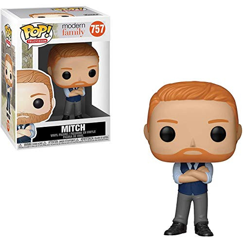Mitch: Modern Family x Funko POP! TV Vinyl Figure & 1 POP! Compatible PET Plastic Graphical Protector Bundle [#757 / 36453 - B]