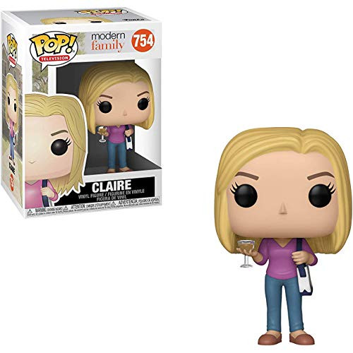 Claire: Modern Family x Funko POP! TV Vinyl Figure & 1 POP! Compatible PET Plastic Graphical Protector Bundle [#754 / 36450 - B]