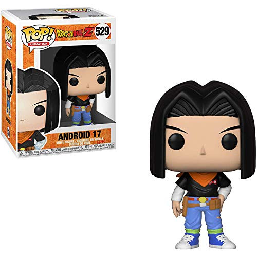 Android 17: Dragonball Z x Funko POP! Animation Vinyl Figure & 1 POP! Compatible PET Plastic Graphical Protector Bundle [#529 / 36398 - B]