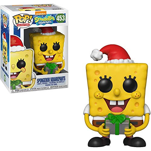 Funko Spongebob Squarepants: Spongebob Squarepants x POP! Animation Vinyl Figure & 1 PET Plastic Graphical Protector Bundle [#453 / 33923 - B]