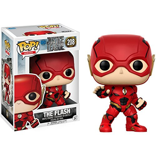 The Flash: Justice League x Funko POP! Heroes Vinyl Figure & 1 PET Plastic Graphical Protector Bundle [#208 / 13488 - B]