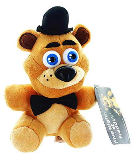 Five Nights at Freddy's Freddy: ~8" Plush + 1 Official FNAF Trading Card Bundle