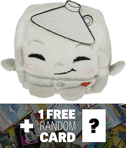 The Tin Man: ~2" Kawaii Cube x Warner Brothers Mini-Plush + 1 Free American Cartoon Themed Trading Card Bundle