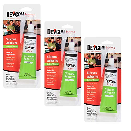 Devcon 12045 Premium Silicone Adhesive - 1.76 oz. - 3 Pack