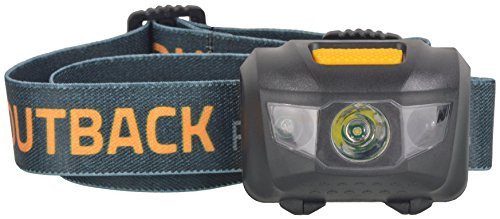 Outback Cobber XLS Motion Sensor Headlamp 120 Lumen on High 60 on Low 3 Watt Cree LED Includes 3 AAA Alkaline Batteries Motion Sensor Mode for Hands Free On/Off