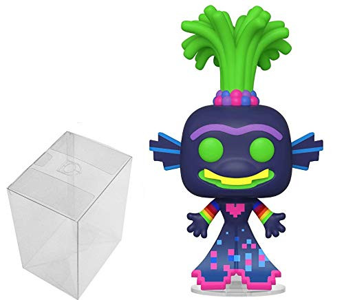 Funko Pop! Movies: Trolls World Tour - King Trollex Bundle with 1 PopShield Pop Box Protector