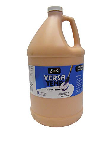 Sax Versatemp Heavy-Bodied Tempera Paint, Peach, 1 Gallon