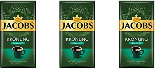 Jacobs Kronung Balance Ground Coffee 500 Gram / 17.6 Ounce (Pack of 3)