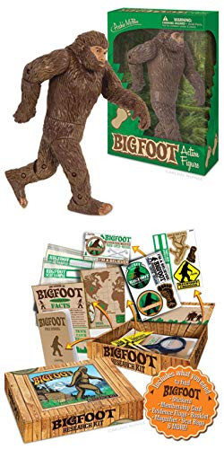 Archie McPhee Accoutrements Bigfoot Action Figure and Research Kit (Bundle of 2 Items)