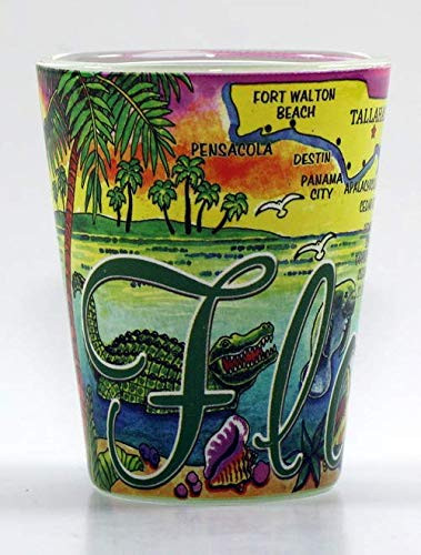 Florida Map All-around Shot Glass