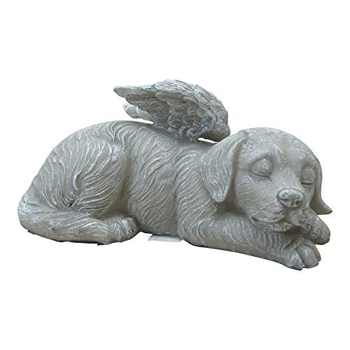 Comfy Hour Resin Memorial Stone Sleeping Dog Angel Pet Statue, Handmade, Faithful Memory of Dog's Bereavement Comfy Hour Resin Memorial Stone Sleeping Dog Angel Pet Statue, Handmade, Faithful Memory of Dog's Bereavement