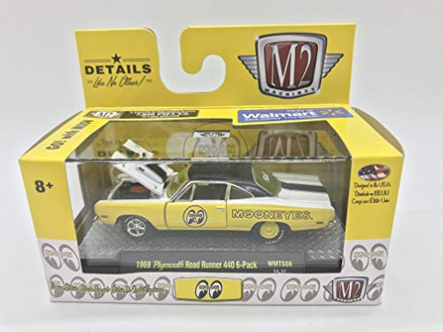M2 Machines by M2 Collectible Moon 1969 Plymouth Road Runner 440 6-Pack WMTS08 18-37 Yellow/White/Black Details Like NO Other! 1 of 7800 M2 Machines by M2 Collectible Moon 1969 Plymouth Road Runner 440 6-Pack WMTS08 18-37 Yellow/White/Black Details Like NO Other! 1 of 7800