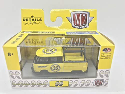 M2 Machines by M2 Collectible Moon 1960 VW Double Cab Truck USA Model WMTS08 18-35 Yellow/Black Details Like NO Other! 1 of 7800
