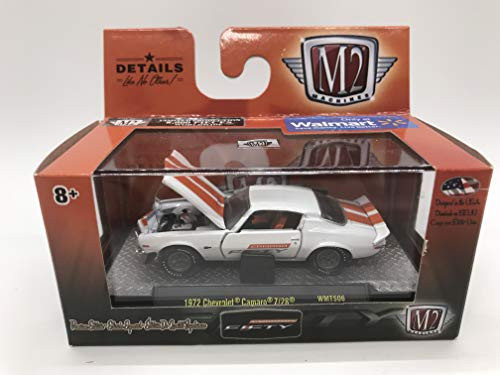 M2 Machines by M2 Collectible Camaro Fifty 1972 Chevy Camaro Z/28 WMTS06 17-37 White/Orange Details Like NO Other! 1 of 8000 M2 Machines by M2 Collectible Camaro Fifty 1972 Chevy Camaro Z/28 WMTS06 17-37 White/Orange Details Like NO Other! 1 of 8000