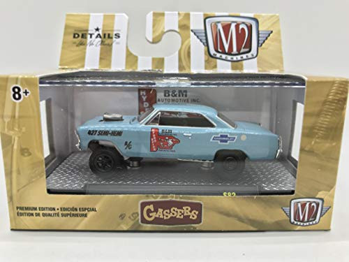 M2 Machines by M2 Collectible Gassers 1967 Chevy Nova Gasser 1:64 Scale S82 20-01 Blue Details Like NO Other! 1 of 4875 M2 Machines by M2 Collectible Gassers 1967 Chevy Nova Gasser 1:64 Scale S82 20-01 Blue Details Like NO Other! 1 of 4875