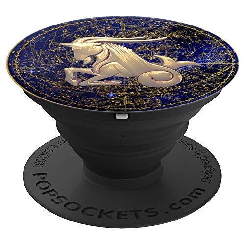 Capricorn Astrological Sign Zodiac Design PopSockets Grip and Stand for Phones and Tablets