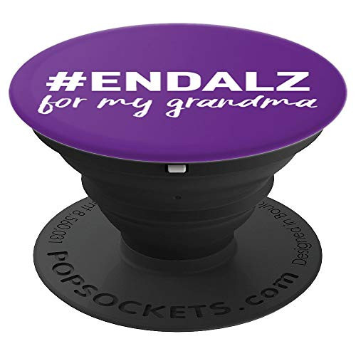 Alzheimer's Awareness Products Purple ENDALZ END ALZ Grandma PopSockets Grip and Stand for Phones and Tablets Alzheimer's Awareness Products Purple ENDALZ END ALZ Grandma PopSockets Grip and Stand for Phones and Tablets