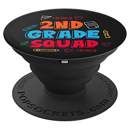 2nd Grade Squad Cute Second Grade School Teacher Student PopSockets Grip and Stand for Phones and Tablets 2nd Grade Squad Cute Second Grade School Teacher Student PopSockets Grip and Stand for Phones and Tablets